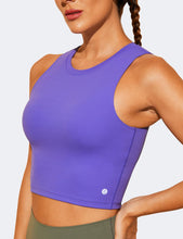 Load image into Gallery viewer, Natural Feelings Nudi Sports Bras for Women Removable Padded Yoga Tank Tops Sleeveless Fitness Workout Crop Tops Royal Lilac