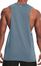 Load image into Gallery viewer, Project Titan Men's Workout Drop Arm Tank Top Cut Off Sleeveless Gym Shirt