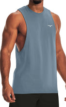 Load image into Gallery viewer, Project Titan Men's Workout Drop Arm Tank Top Cut Off Sleeveless Gym Shirt