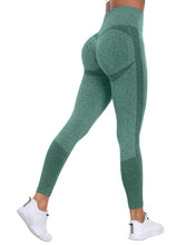 Load image into Gallery viewer, NORMOV Seamless Workout Butt Lifting Leggings - Booty Scrunch Gym Leggings for Women(AB Forest Green,S)
