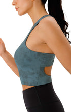 Load image into Gallery viewer, JOYSPELS Sports Bras for Women Extra Comfort Criss-Cross Back Padded Workout Tops for Women Medium Support