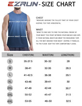 Load image into Gallery viewer, EZRUN Men's Tank Tops Quick Dry Workout Muscle Sleeveless Shirts Summer Gym Athletic Shirt for Swim Beach Running Gradient Blue
