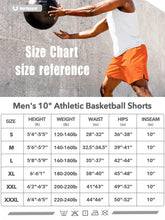 Load image into Gallery viewer, NORTHYARD Men's 10" Athletic Basketball Shorts Workout Gym Quick Dry Shorts Lightweight Mesh Training Shorts for Men Exercise Orange