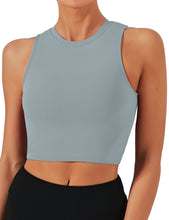 Load image into Gallery viewer, Natural Feelings Nudi Sports Bras for Women Removable Padded Yoga Tank Tops Sleeveless Fitness Workout Crop Tops