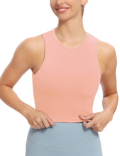 Load image into Gallery viewer, Natural Feelings Nudi Sports Bras for Women Removable Padded Yoga Tank Tops Sleeveless Fitness Workout Crop Tops