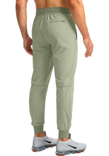 Load image into Gallery viewer, Pudolla Men's Lightweight Jogger Pants Workout Running Tapered Joggers for Men with Zipper Pockets for Athletic Travel Casual(Arona Blue)