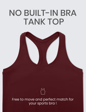 Load image into Gallery viewer, CRZ YOGA Butterluxe Racerback Workout Tank Tops for Women Sleeveless Camisole Gym Athletic Yoga Shirts Red Merlot