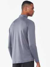 Load image into Gallery viewer, NORTHYARD Men's Running Shirt Long Sleeve Quarter Zip Pullover Moisture Wicking Quick Dry Athletic Workout Shirts SMOKEGREY