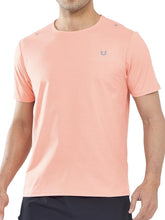 Load image into Gallery viewer, NORTHYARD Men's Workout Gym Shirts Quick Dry T-Shirts Running Athletic Short Sleeve Shirt for Men Pink