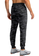 Load image into Gallery viewer, Pudolla Men's Lightweight Tapered Jogger Pants with Zip Pockets – Quick-Dry Athletic Running Joggers in Camouflage