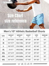 Load image into Gallery viewer, NORTHYARD Men's 10" Athletic Basketball Shorts Workout Gym Quick Dry Shorts Lightweight Mesh Training Shorts for Men Exercise SkyBlue