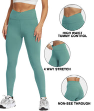 Load image into Gallery viewer, Natural Feelings Buttercloud Cross Waist Leggings for Women High Waist Cross Leggings Yoga Workout PantsTight