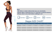 Load image into Gallery viewer, Steppe Naked Feeling High Waisted Yoga Pants Women's Workout Capris Leggings with Pockets Tummy Control Buttery Soft Running Compression Capris for Athletic Gym Exercise Fitness Wine Red