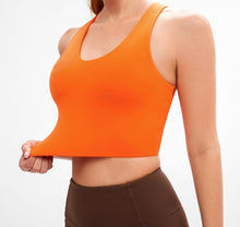 Load image into Gallery viewer, JOYSPELS Sports Bras for Women Extra Comfort Criss-Cross Back Padded Workout Tops for Women Medium Support