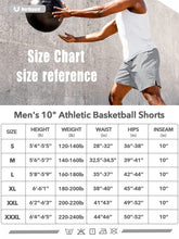 Load image into Gallery viewer, NORTHYARD Men's 10" Athletic Basketball Shorts Workout Gym Quick Dry Shorts Lightweight Mesh Training Shorts for Men Exercise Lightgrey