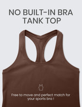 Load image into Gallery viewer, CRZ YOGA Butterluxe Racerback Workout Tank Tops for Women Sleeveless Camisole Gym Athletic Yoga Shirts Coffee Brown