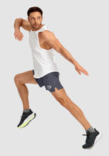 Load image into Gallery viewer, G Gradual Men's Running Shorts with Zipper Pockets Quick Dry Gym Athletic Workout 5" Shorts for Men (Dark Grey)