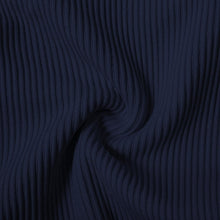 Load image into Gallery viewer, RXRXCOCO Ribbed Workout Sets for Women 2 Piece Backless Strappy Sports Bra Seamless Leggings Matching Set Yoga Outfits Navy