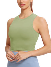 Load image into Gallery viewer, Natural Feelings Nudi Sports Bras for Women Removable Padded Yoga Tank Tops Sleeveless Fitness Workout Crop Tops