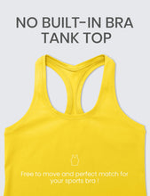 Load image into Gallery viewer, CRZ YOGA Butterluxe Racerback Workout Tank Tops for Women Sleeveless Camisole Gym Athletic Yoga Shirts High Visibility Yellow