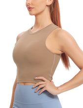 Load image into Gallery viewer, Natural Feelings Nudi Sports Bras for Women Removable Padded Yoga Tank Tops Sleeveless Fitness Workout Crop Tops