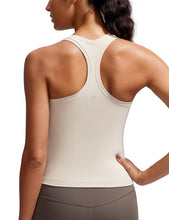 Load image into Gallery viewer, CRZ YOGA Butterluxe Racerback Workout Tank Tops for Women Sleeveless Camisole Gym Athletic Yoga Shirts Mojave Tan