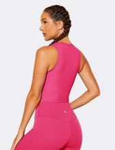 Load image into Gallery viewer, Natural Feelings Nudi Sports Bras for Women Removable Padded Yoga Tank Tops Sleeveless Fitness Workout Crop Tops Shocking Pink