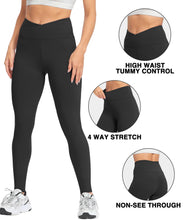 Load image into Gallery viewer, Natural Feelings Buttercloud Cross Waist Leggings for Women High Waist Cross Leggings Yoga Workout PantsTight