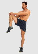 Load image into Gallery viewer, G Gradual Men's Running Shorts with Zipper Pockets Quick Dry Gym Athletic Workout 5" Shorts for Men (Navy)
