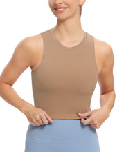 Load image into Gallery viewer, Natural Feelings Nudi Sports Bras for Women Removable Padded Yoga Tank Tops Sleeveless Fitness Workout Crop Tops