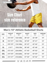 Load image into Gallery viewer, NORTHYARD Men's 10" Athletic Basketball Shorts Workout Gym Quick Dry Shorts Lightweight Mesh Training Shorts for Men Exercise Gold