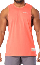 Load image into Gallery viewer, Project Titan Men's Icon Workout Drop Arm Tank Top Cut Off Sleeveless Gym Shirt Sunset Coral