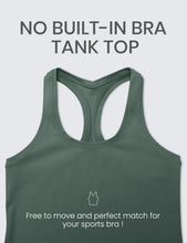 Load image into Gallery viewer, CRZ YOGA Butterluxe Racerback Workout Tank Tops for Women Sleeveless Camisole Gym Athletic Yoga Shirts Dark Forest Green