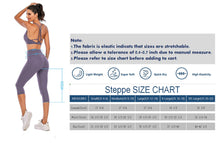 Load image into Gallery viewer, Steppe Naked Feeling High Waisted Yoga Pants Women's Workout Capris Leggings with Pockets Tummy Control Buttery Soft Running Compression Capris for Athletic Gym Exercise Fitness Purple