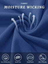 Load image into Gallery viewer, Mens Short Sleeve T Shirts UPF 50+ Shirt Sun Protection T-Shirts Rash Guards Gym Shirts Workout Quick Dry T-Shirt Blue Grey