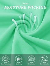 Load image into Gallery viewer, Short Sleeve Shirts for Men Dry Fit Tshirts UPF50 Active Athletic Summer T Shirts Workout Running T-Shirt Mint Green