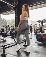 Load image into Gallery viewer, NORMOV Seamless Workout Butt Lifting Leggings - Booty Scrunch Gym Leggings for Women(Dark Grey,S)