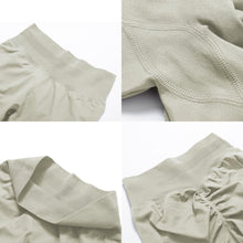 Load image into Gallery viewer, Impact Leggings for Women Seamless Workout Yoga Pants Hidden Scrunch Butt Tummy Control Gym Leggings Mid Low Waist 25" Feather Beige