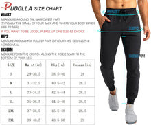 Load image into Gallery viewer, Pudolla Men's Lightweight Tapered Jogger Pants with Zip Pockets – Quick-Dry Athletic Running Joggers in Camouflage
