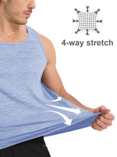 Load image into Gallery viewer, MAGCOMSEN Muscle Tank Tops for Men Sleeveless Shirts Men Running Tank Top Men Gym Tank Quick Dry Workout Athletic Tank Top Light Blue