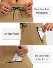 Load image into Gallery viewer, Pudolla Men's Lightweight Jogger Pants Workout Running Tapered Joggers for Men with Zipper Pockets for Athletic Travel Casual(Dark Khaki)