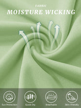 Load image into Gallery viewer, MAGCOMSEN UPF 50 Shirts for Men Short Sleeve Summer T-Shirt UV Protection Running Shirts Quick Dry T Shirts Light Green