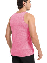 Load image into Gallery viewer, MAGCOMSEN Running Tank Top Men Dry Fit Gym Sleeveless T Shirts Athletic Workout Shirts Yoga Swim Beach Tank Tops Pink