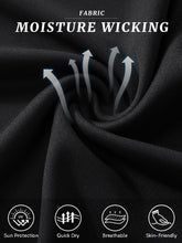 Load image into Gallery viewer, MAGCOMSEN Men's Athletic Short Sleeve Summer T-Shirt - Dry Fit & Ultra Lightweight with UV Protection, Black, US Medium