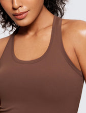 Load image into Gallery viewer, CRZ YOGA Butterluxe Racerback Workout Tank Tops for Women Sleeveless Camisole Gym Athletic Yoga Shirts Coffee Brown