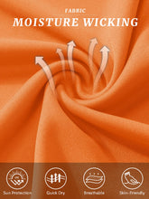 Load image into Gallery viewer, Mens T Shirt UV Shirt Active T Shirts Quick Dry Crew Neck T Shirts Athletic Running Gym Workout Shirts Short Sleeve Tee Top Orange