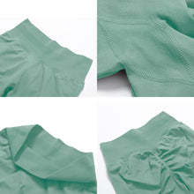 Load image into Gallery viewer, Scrunch Butt Impact Leggings for Women Mid Low Waist 25" Seamless Gym Yoga Pants Tummy Control Compression Booty Tights Light Green