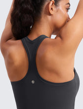 Load image into Gallery viewer, CRZ YOGA Butterluxe Racerback Workout Tank Tops for Women Sleeveless Camisole Gym Athletic Yoga Shirts Mysterious Grey