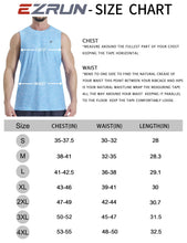 Load image into Gallery viewer, EZRUN Men's Tank Tops Quick Dry Workout Muscle Sleeveless Shirts Summer Gym Athletic Shirt for Swim Beach Running Light Blue