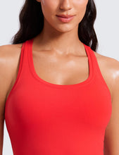Load image into Gallery viewer, CRZ YOGA Butterluxe Racerback Workout Tank Tops for Women Sleeveless Camisole Gym Athletic Yoga Shirts Deep Red